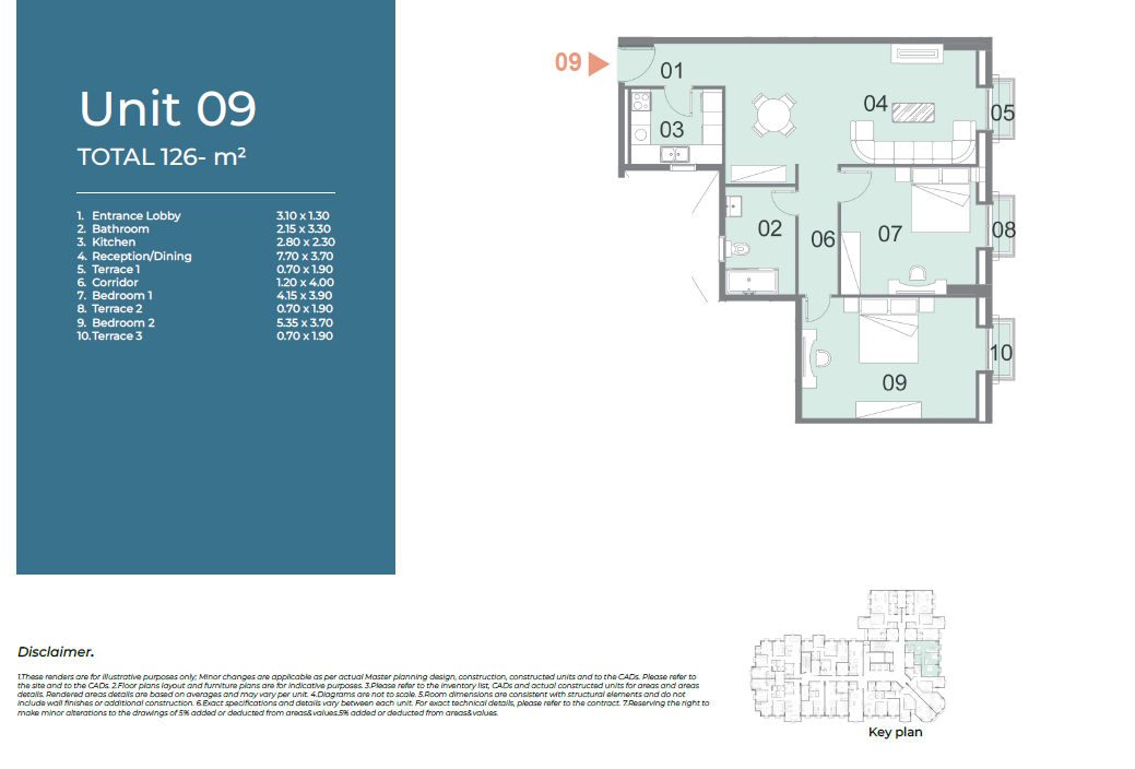 Floor plan for apartment at Il Latini City Edge