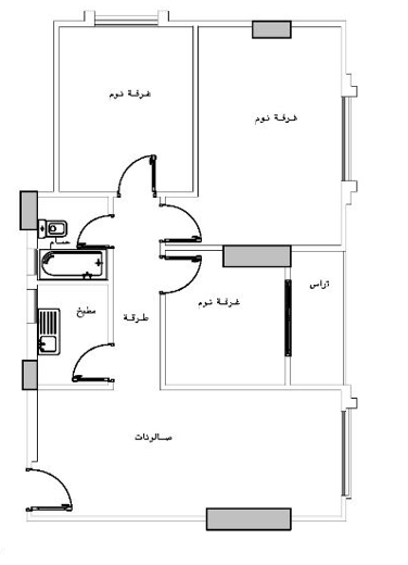 Floor plan for apartment at Makany Kattameya