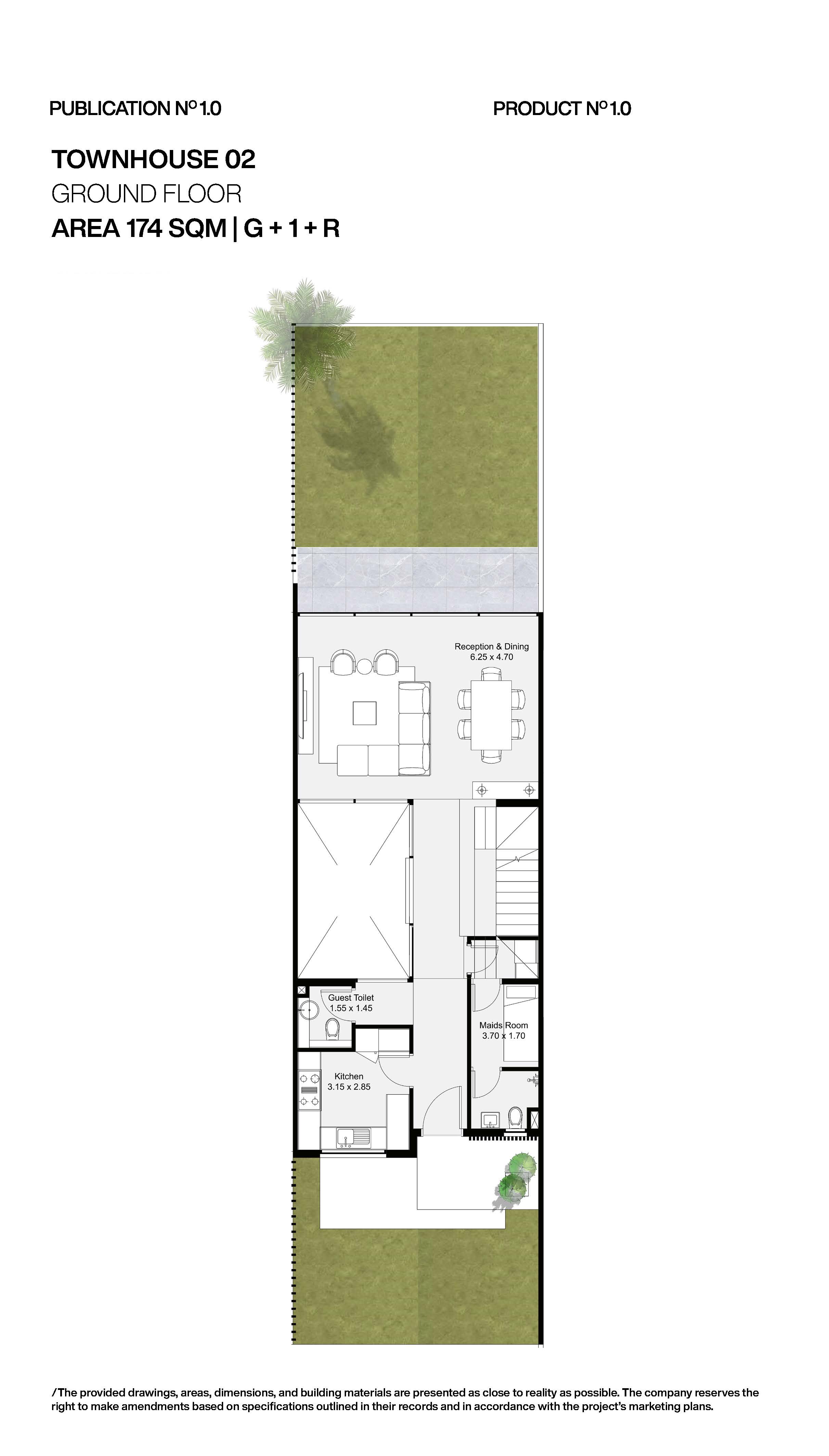 Floor plan for townhouse at Nmq