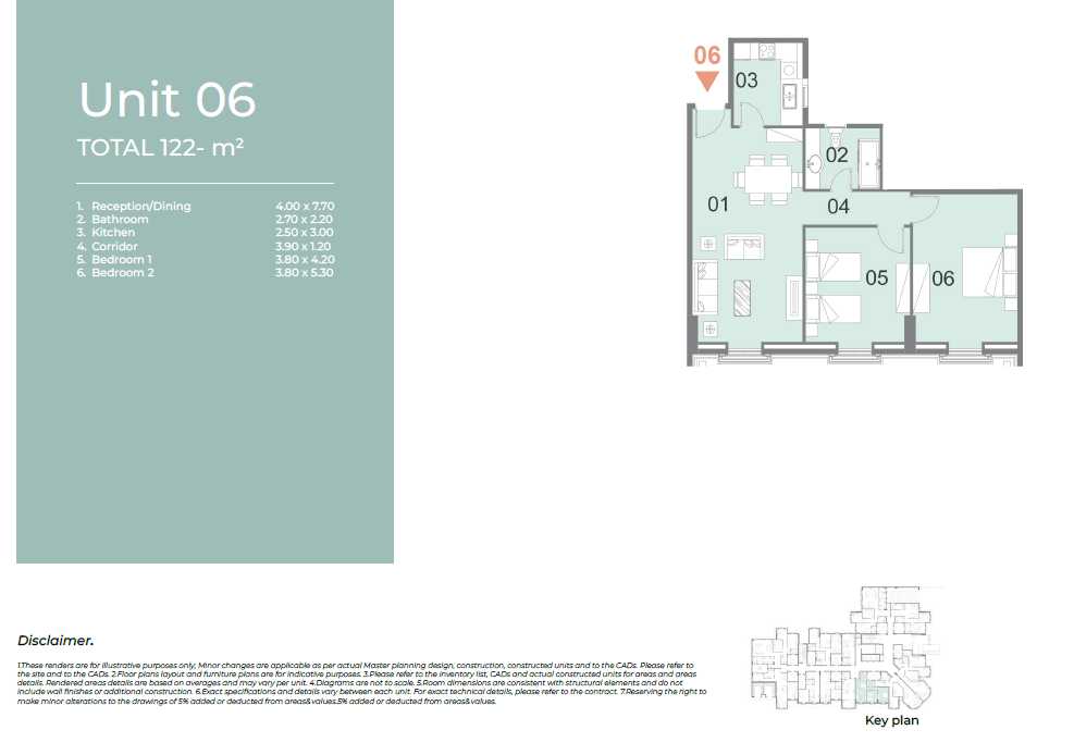 Floor plan for apartment at Il Latini City Edge