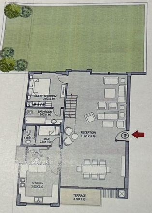 Floor plan for villa at Taj City