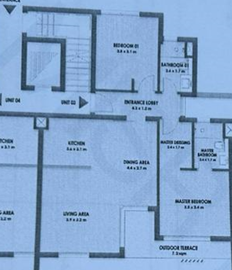 Floor plan for chalet at Solare