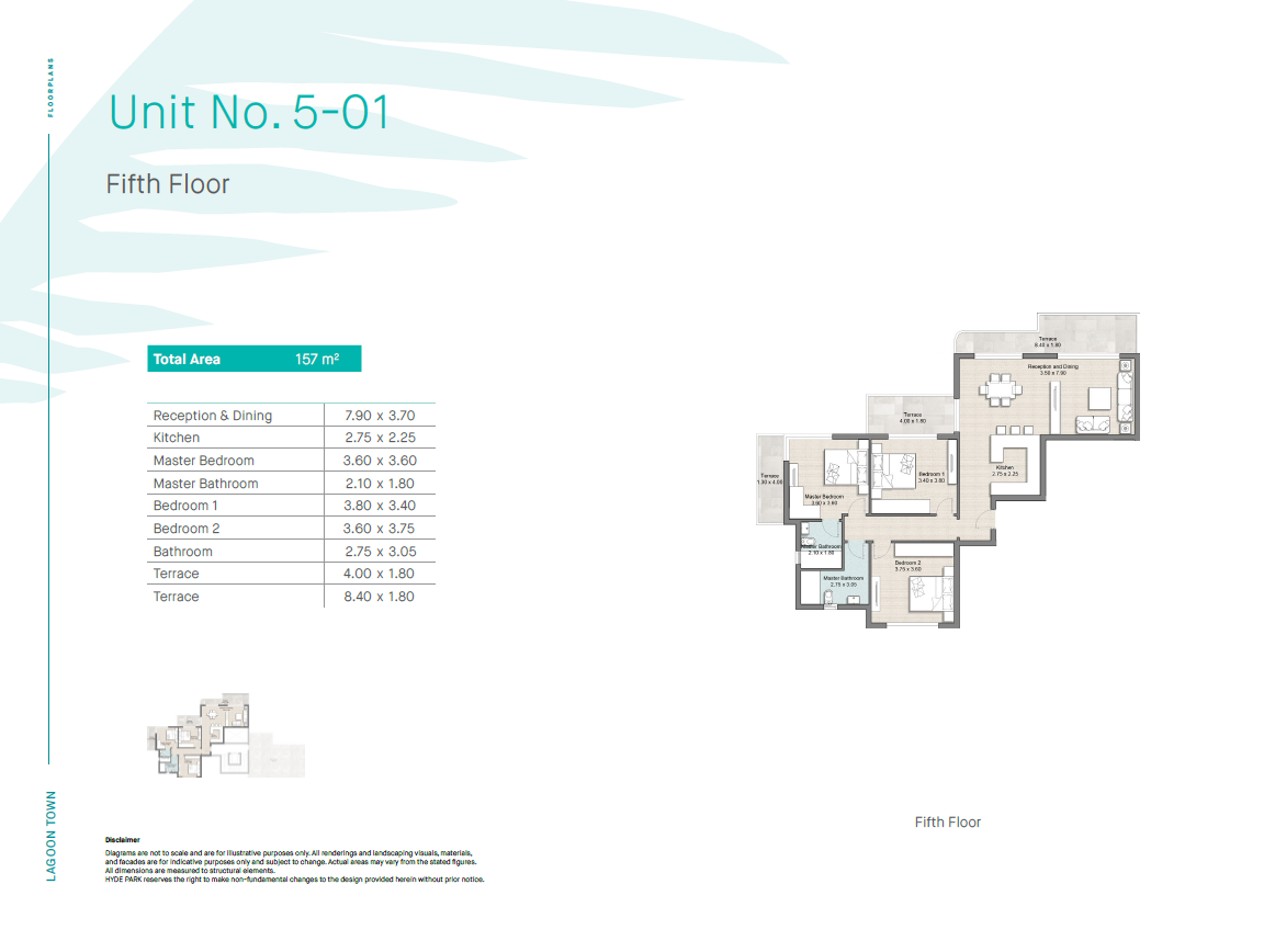 Floor plan for chalet at Hyde Park North - Seashore