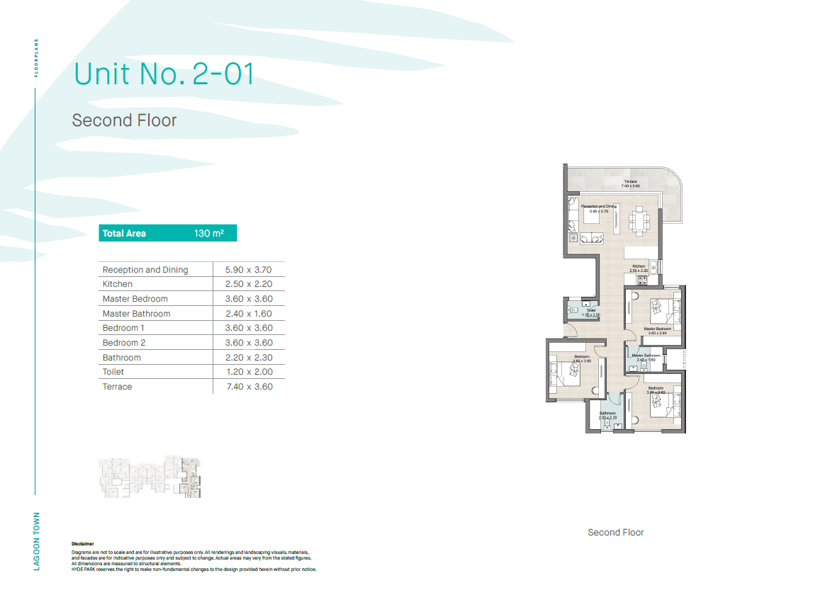 Floor plan for apartment at Hyde Park North - Seashore