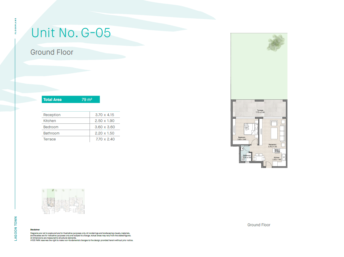 Floor plan for apartment at Hyde Park North - Seashore