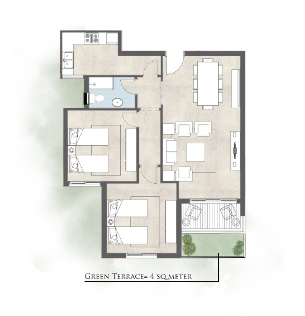 Floor plan for apartment at De Joya 2