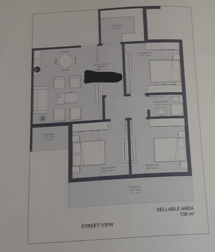 Floor plan for apartment at Lumia Residence- New Capital