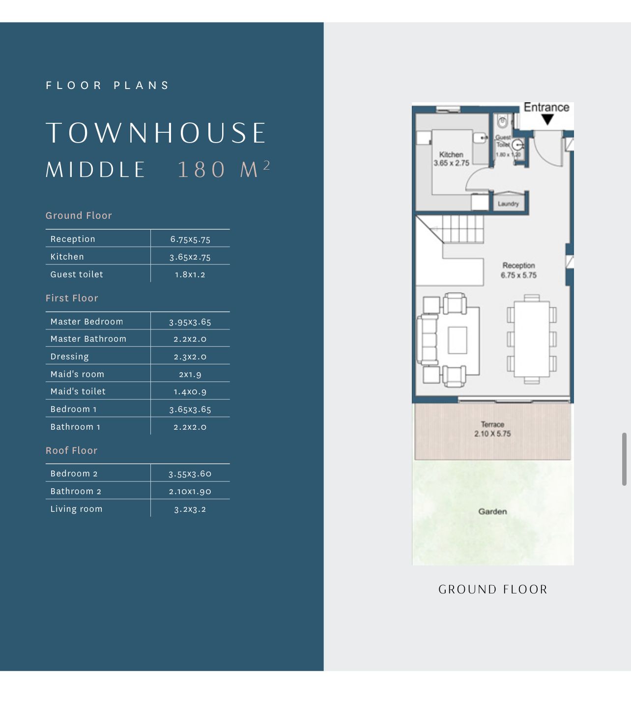 Floor plan for townhouse at Rivers