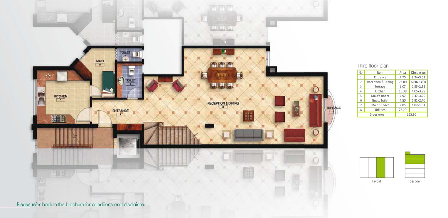 Floor plan for duplex at Mountain View Hyde Park