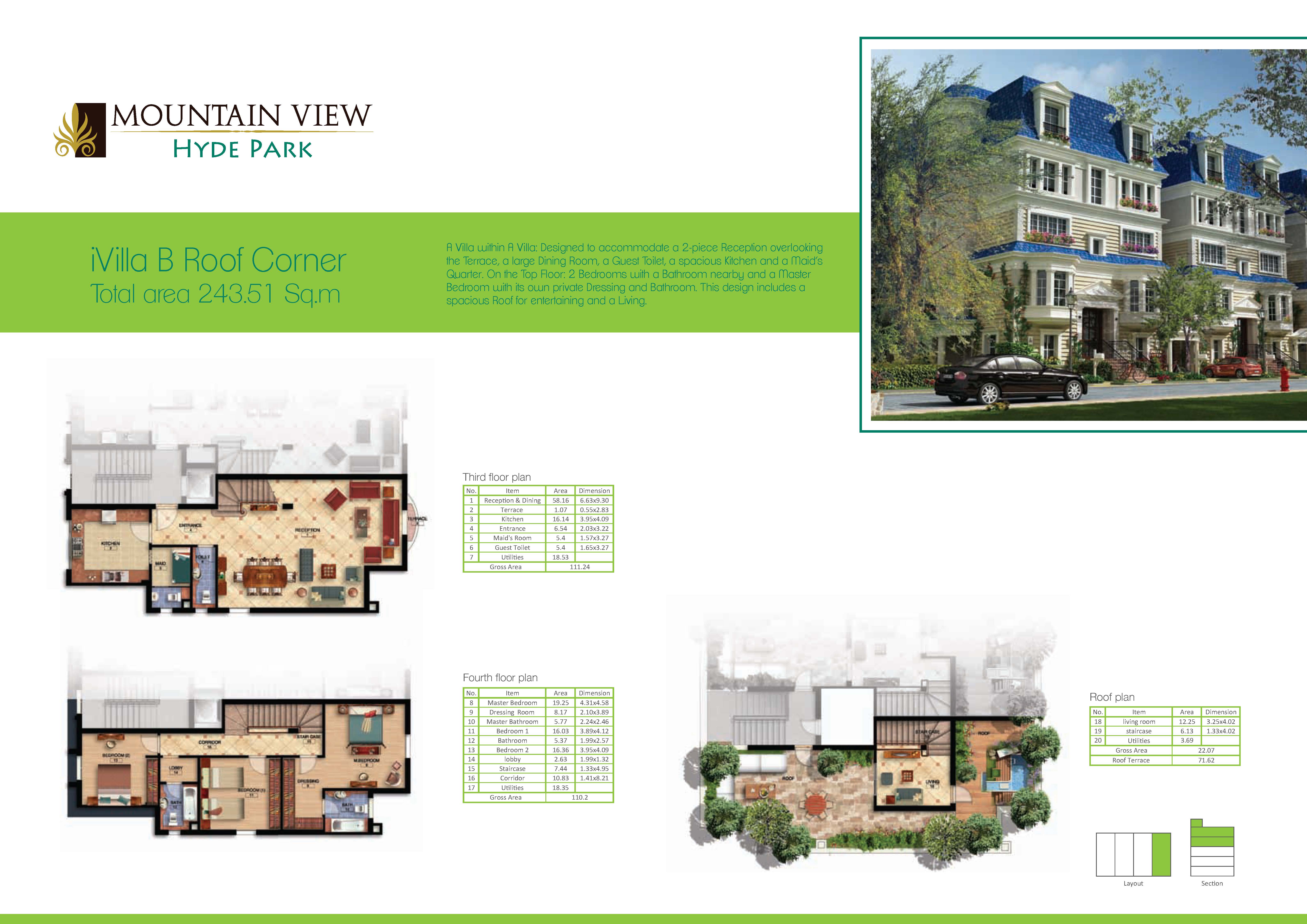 Floor plan for duplex at Mountain View Hyde Park