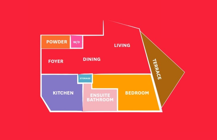 Floor plan for apartment at Kinda