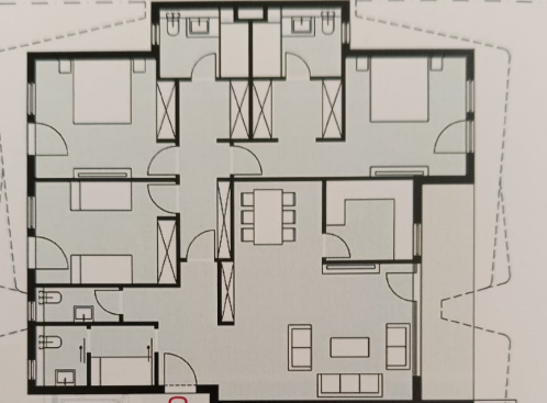 Floor plan for apartment at Badya