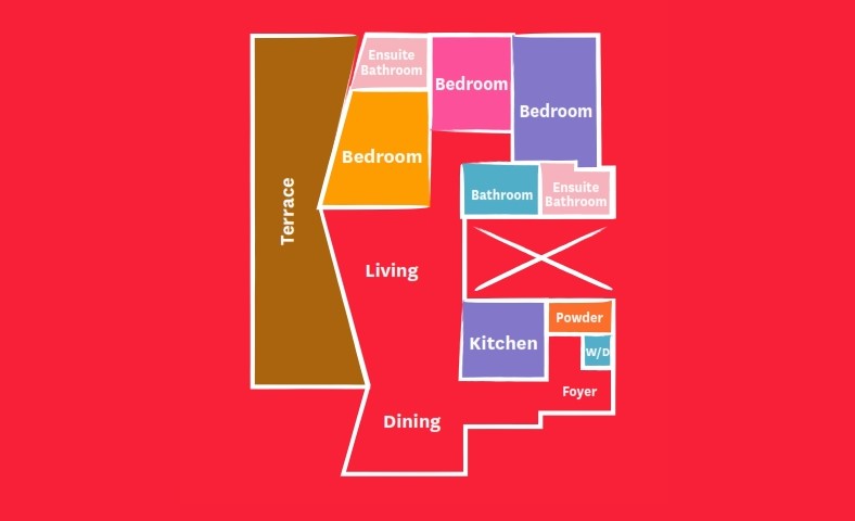 Floor plan for villa at Mountain View ICity New Cairo