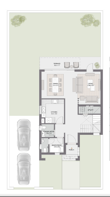 Floor plan for villa at Belle Vie