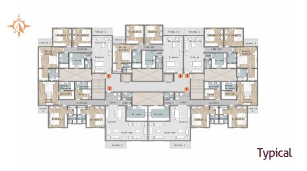 Floor plan for apartment at Sueno