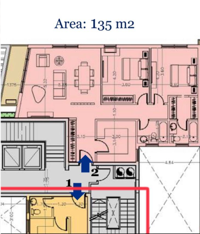 Floor plan for apartment at Alaire