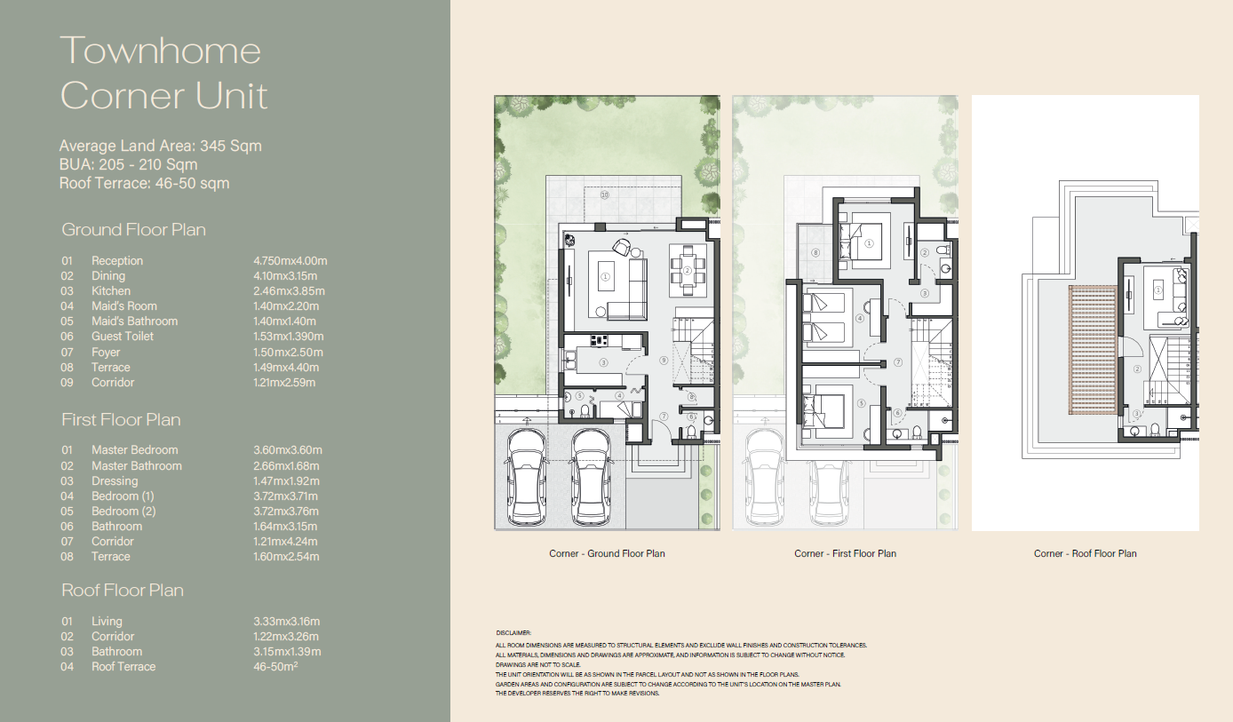 Floor plan for townhouse at Swan Lake West