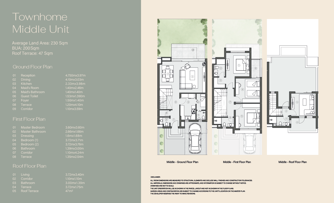 Floor plan for townhouse at Swan Lake West