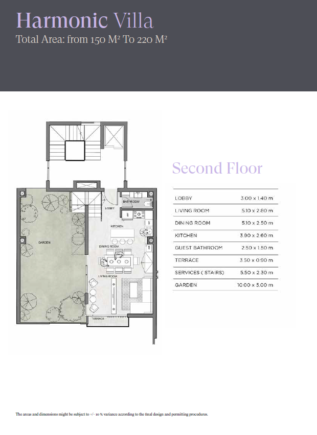 Floor plan for villa at Sheraton Residence