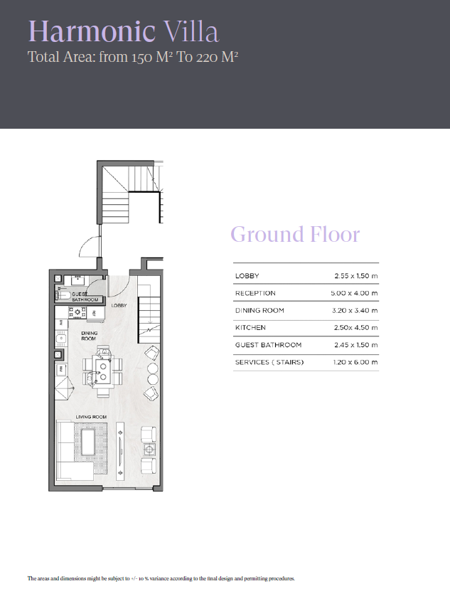 Floor plan for duplex at Sheraton Residence