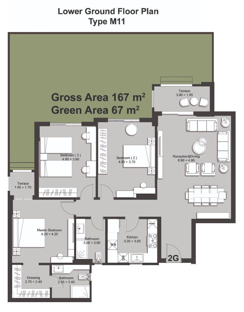 Floor plan for apartment at Ninety Avenue