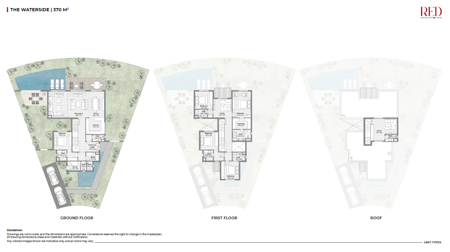Floor plan for villa at Red