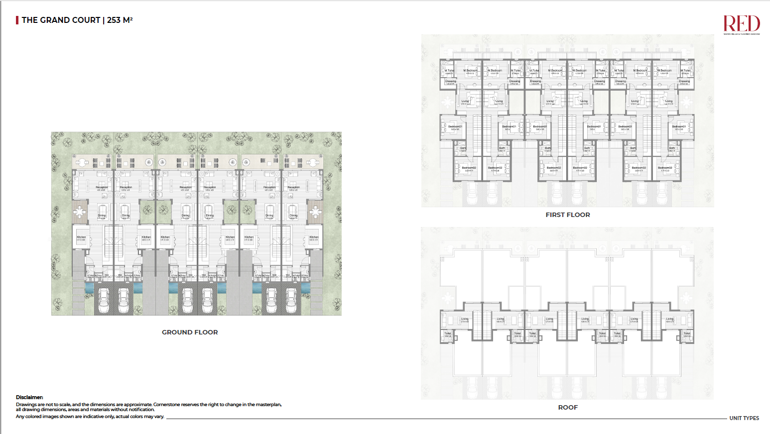 Floor plan for townhouse at Red