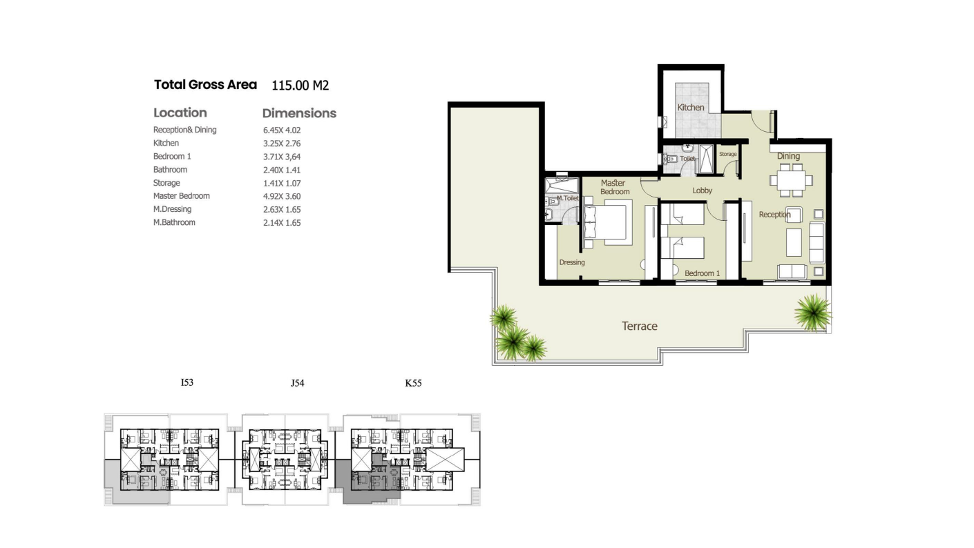 Floor plan for apartment at Azad Views
