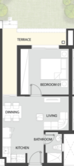 Floor plan for chalet at Carnelia