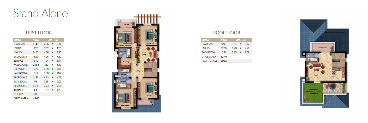 Floor plan for villa at Mountain View October Park