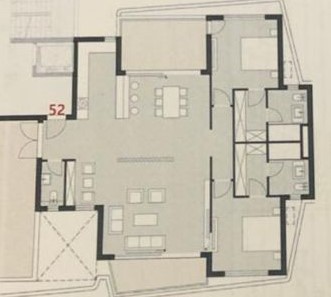 Floor plan for apartment at Badya
