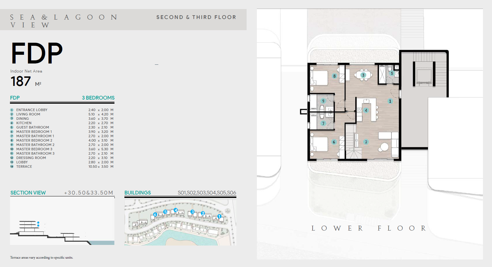 Floor plan for duplex at Azha North Coast