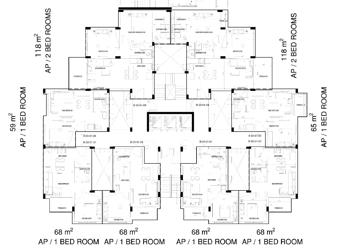 Floor plan for apartment at Garnet