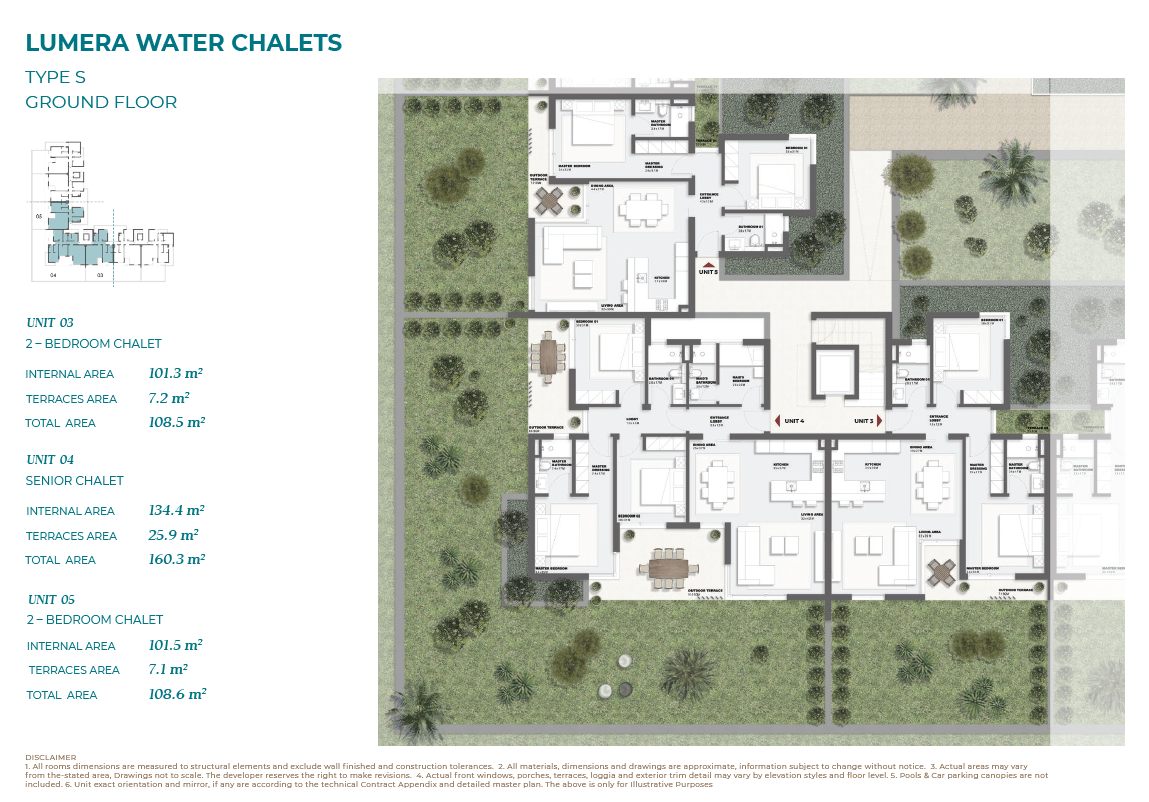 Floor plan for chalet at Solare