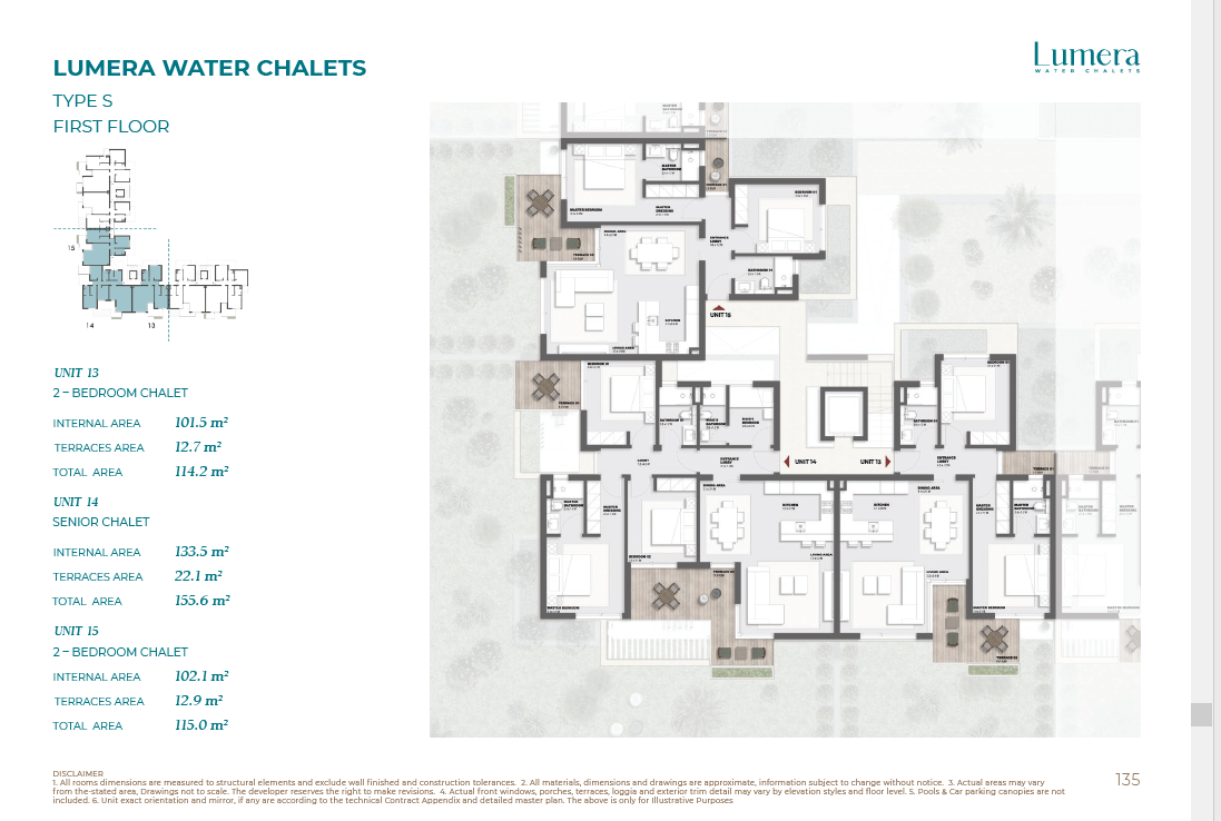 Floor plan for chalet at Solare