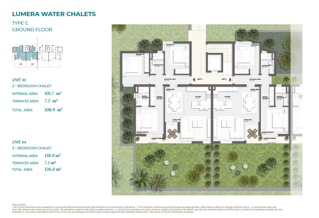 Floor plan for chalet at Solare