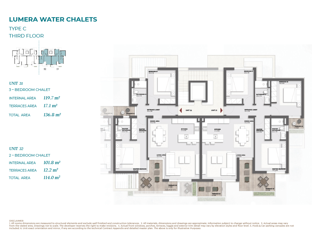 Floor plan for chalet at Solare
