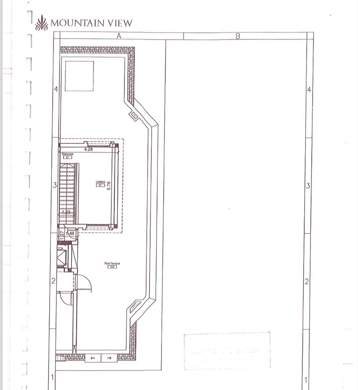 Floor plan for duplex at Mountain View Hyde Park