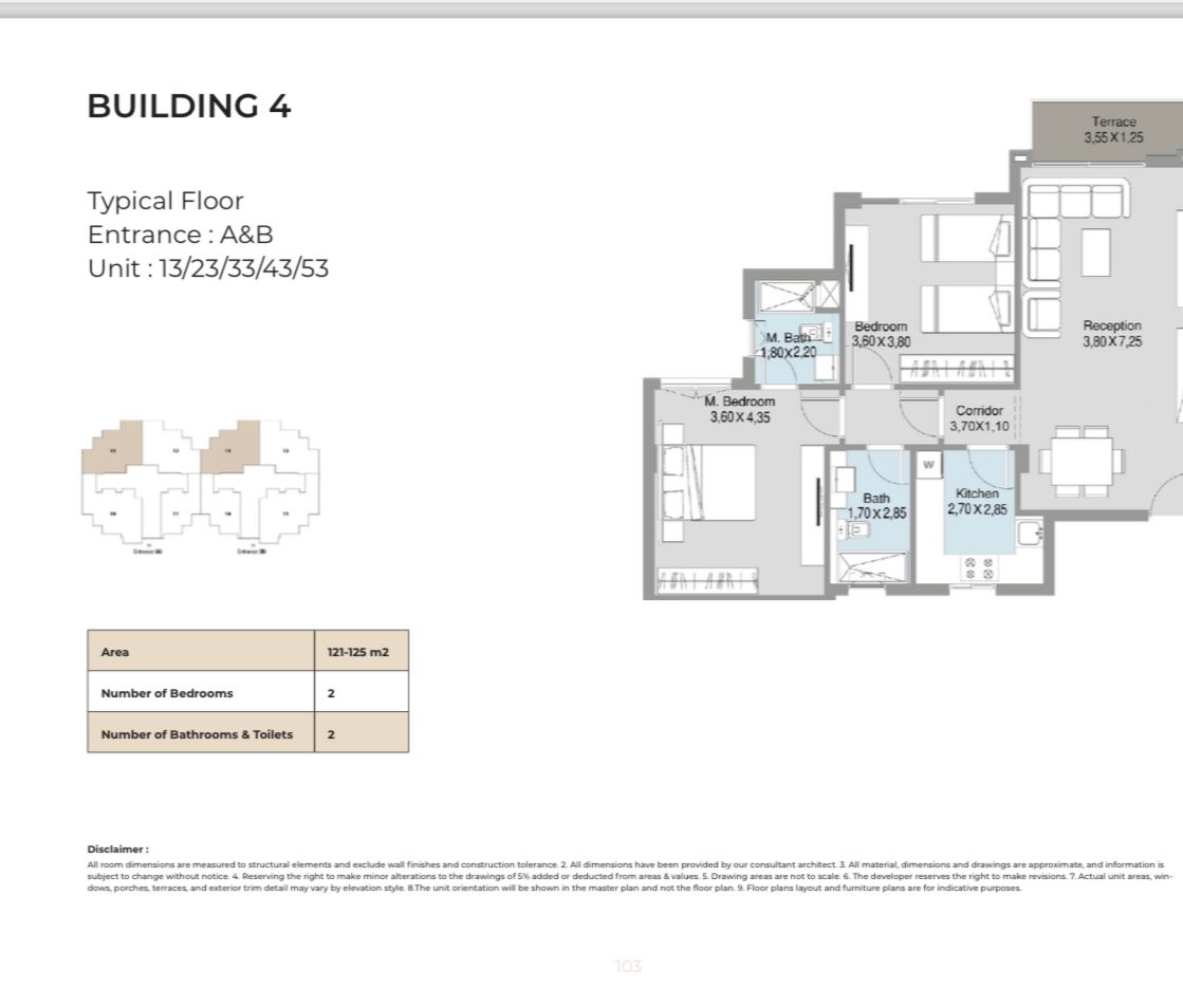 Floor plan for apartment at Talda