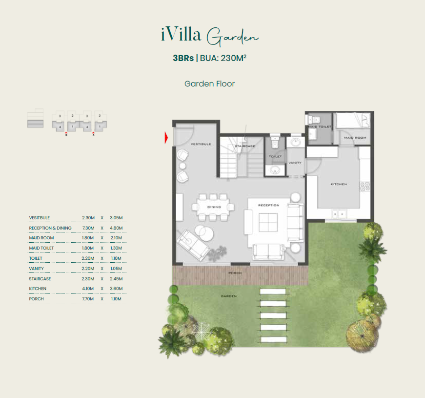 Floor plan for duplex at Aliva Mountain View Mostakbal City