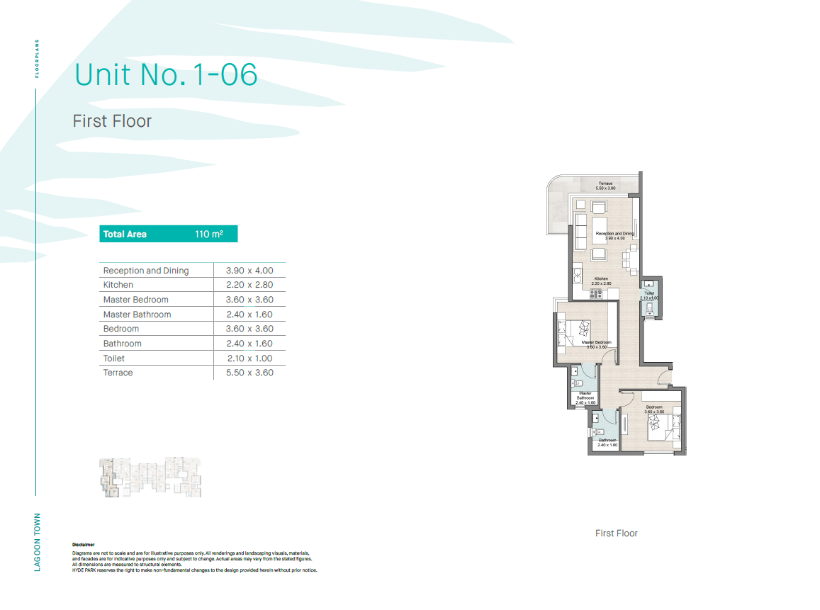 Floor plan for chalet at Hyde Park North - Seashore