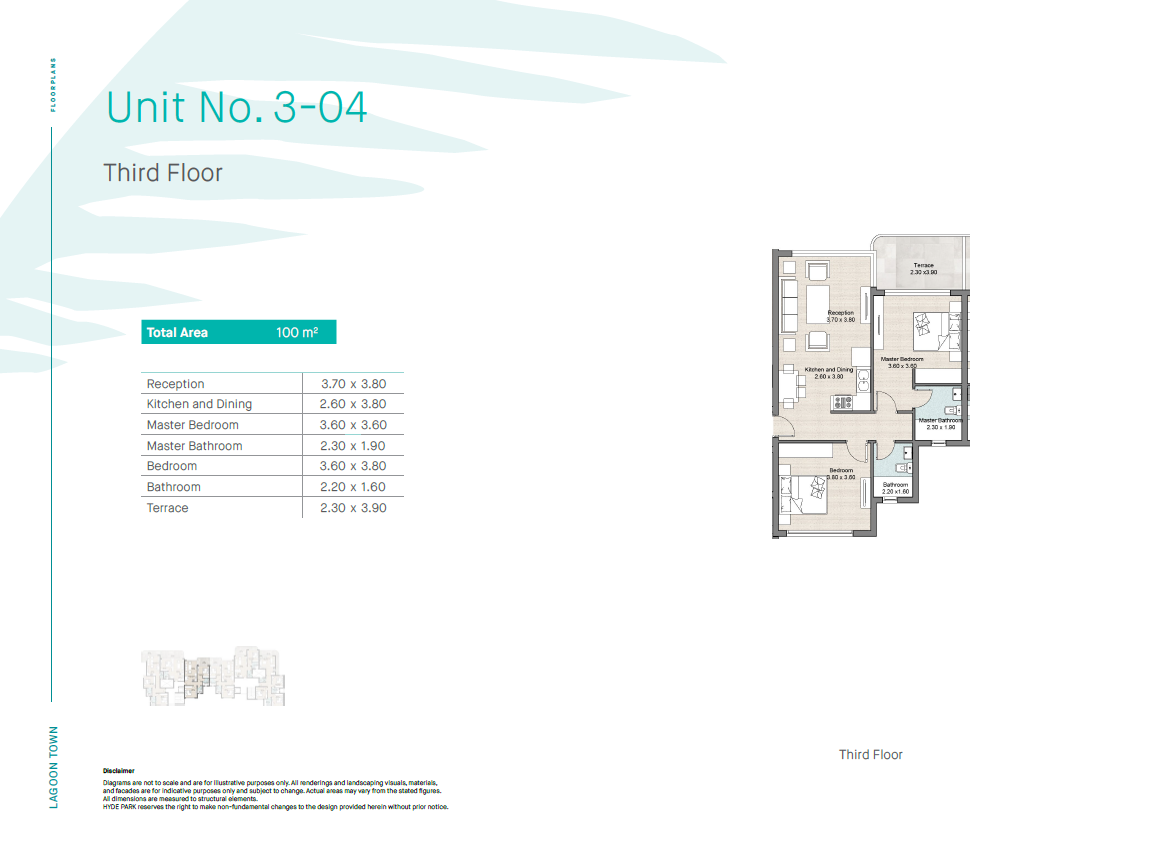 Floor plan for chalet at Hyde Park North - Seashore