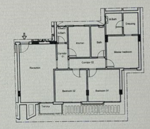 Floor plan for apartment at Monark Residence