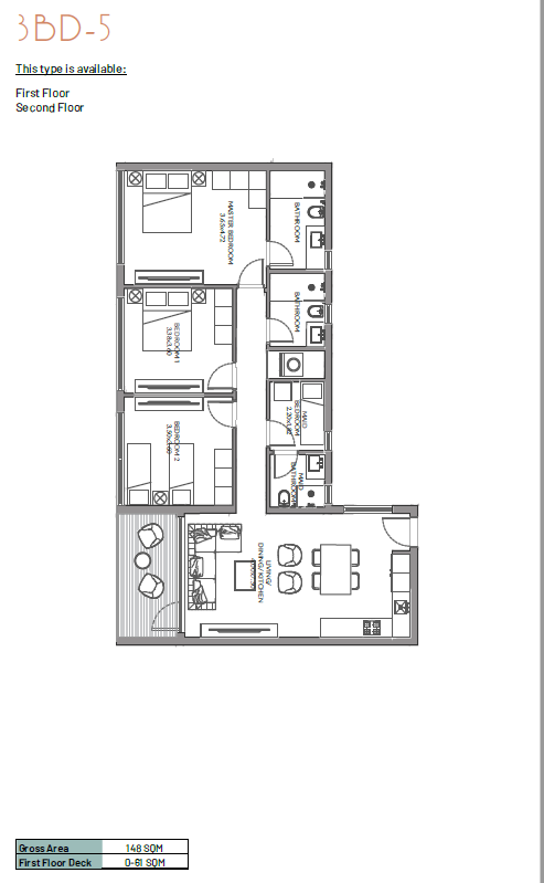 Floor plan for apartment at June