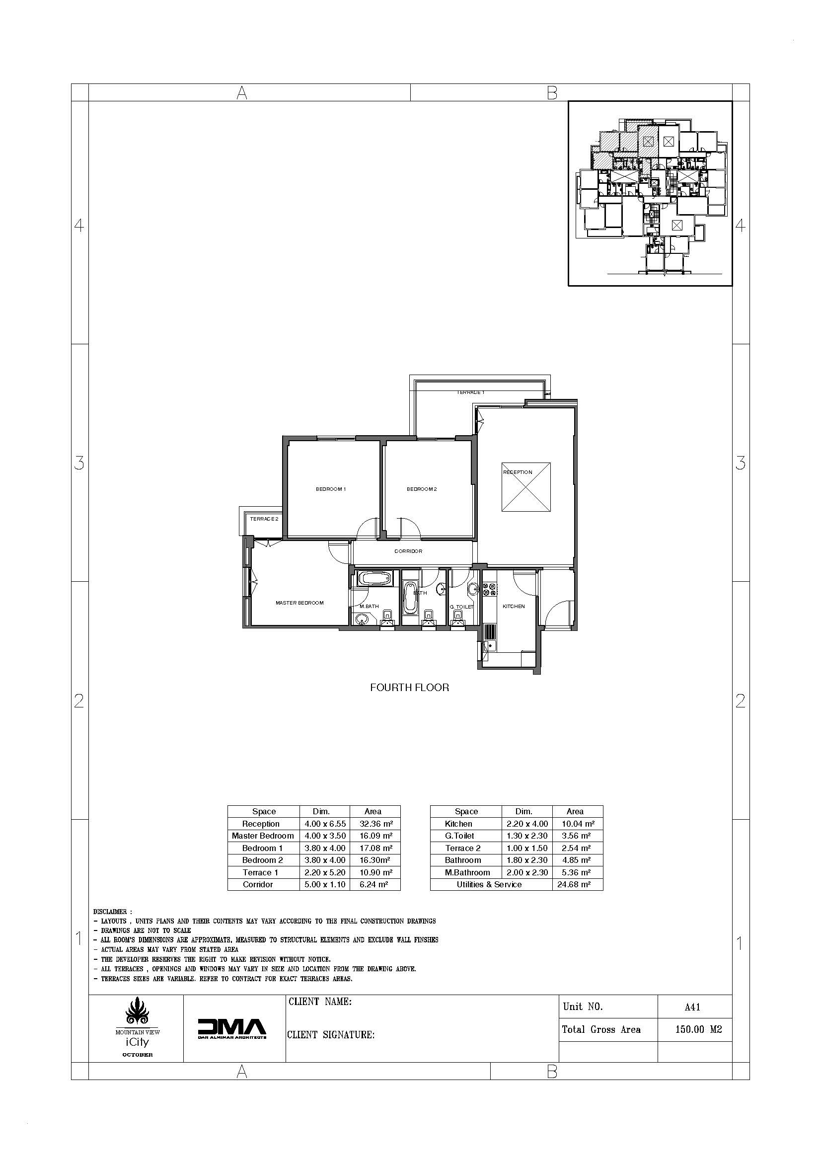 Floor plan for apartment at Mountain View iCity October