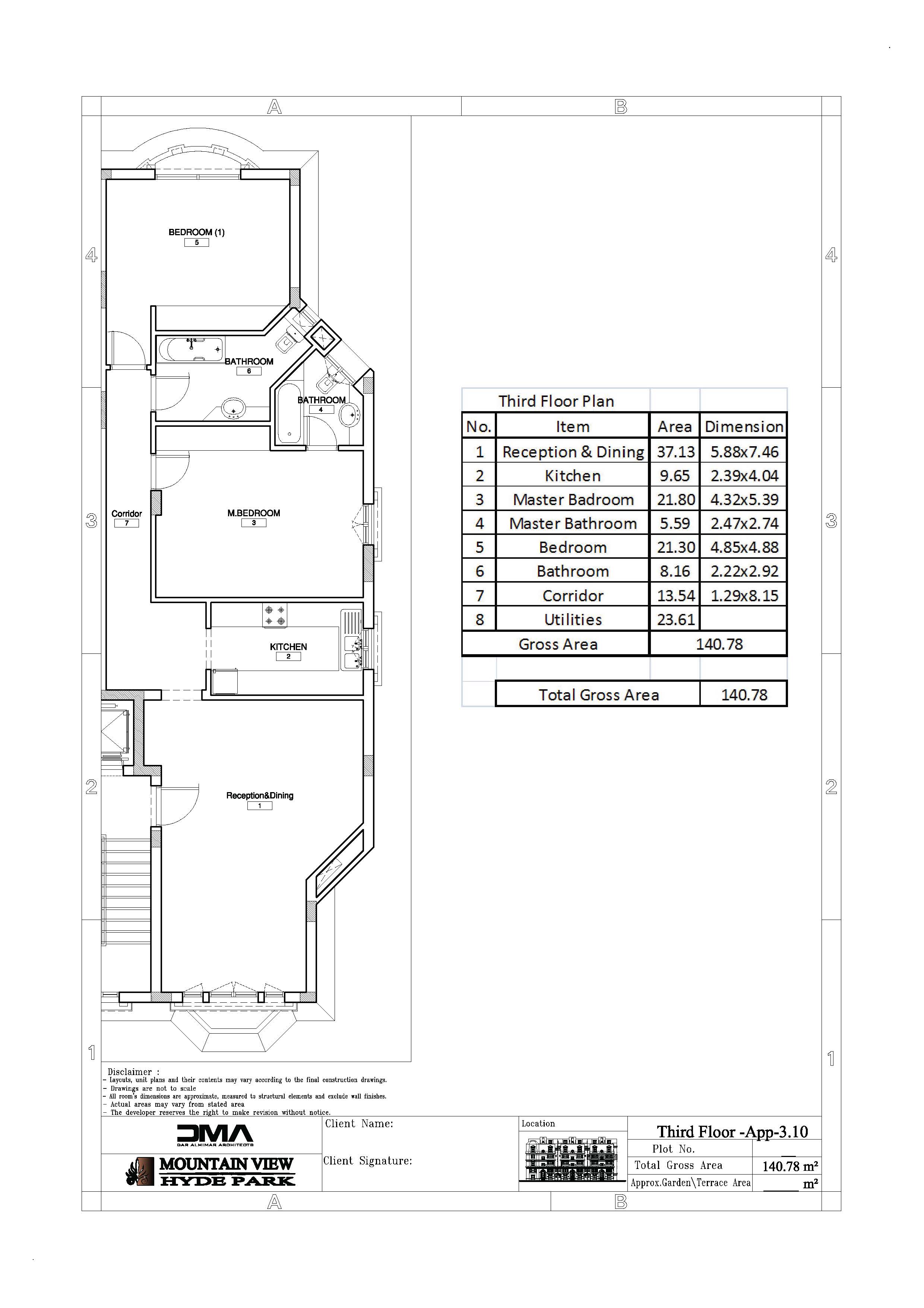 Floor plan for apartment at Mountain View Hyde Park