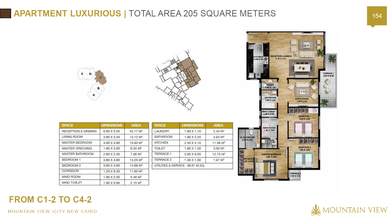 Floor plan for apartment at Mountain View Hyde Park