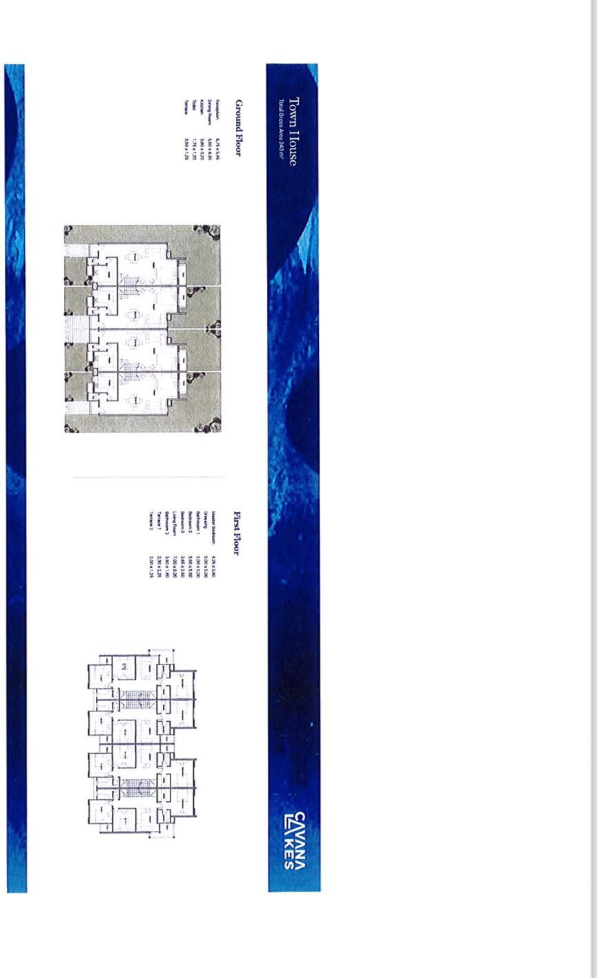 Floor plan for townhouse at Sarai