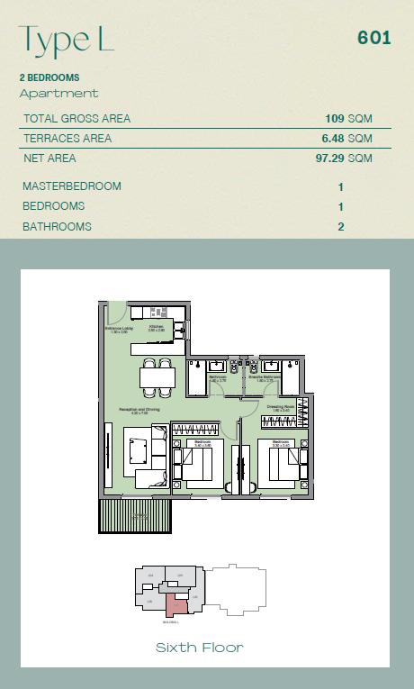Floor plan for apartment at Ashgar City