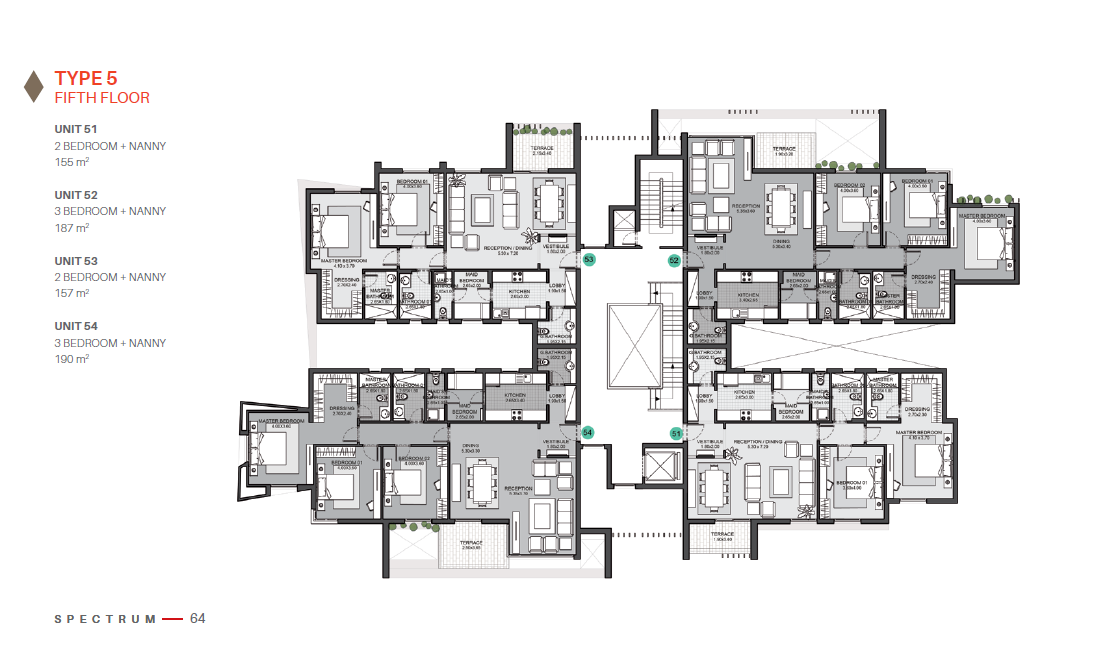 Floor plan for apartment at Eastown Residence